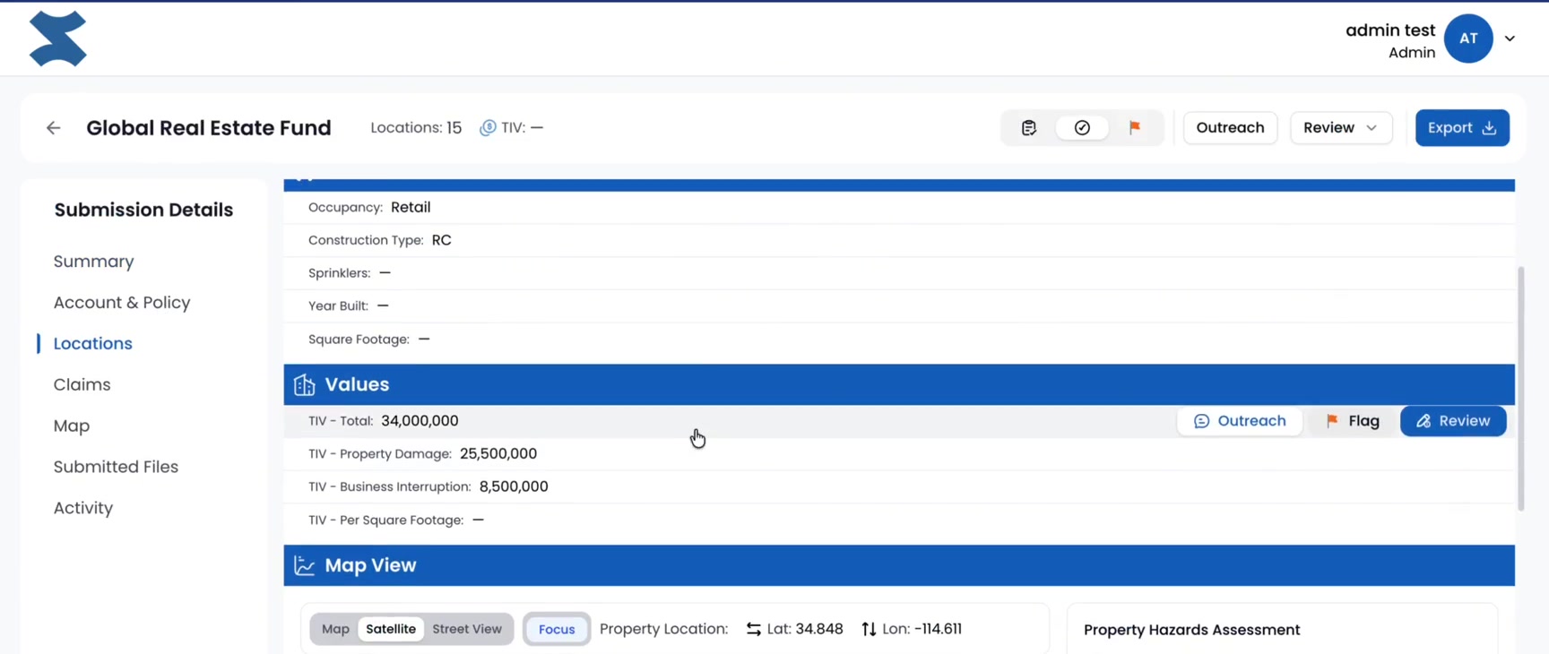 Extracted and validated submission data in SnapLine